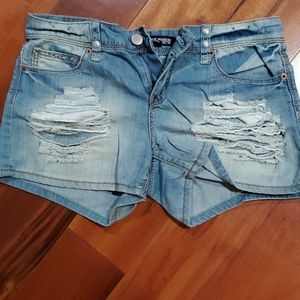 Denim shorts